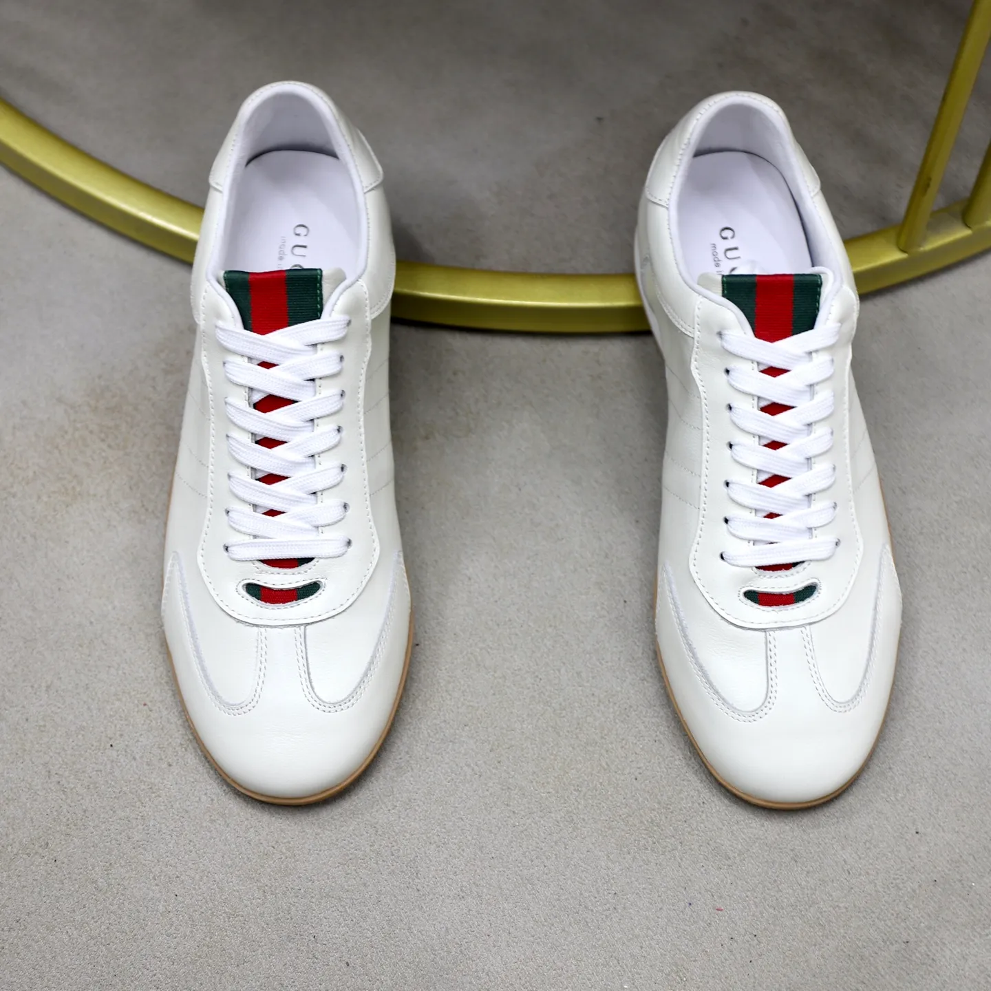 Ex-factory price: 462💰🙅‍♂️🙅‍♂️🙅‍♂️ Brand: Gucci GUCCi Standard code: 38-44 (45 customized) Grade: Same as the official website Material: Original cowhide surface Comfortable and breathable pigskin lining Lightweight and wear-resistant sports outsole Style category: Men's fashionable casual shoes Running sneakers Distinguished luxury brand elements Top luxury Color: actual picture color